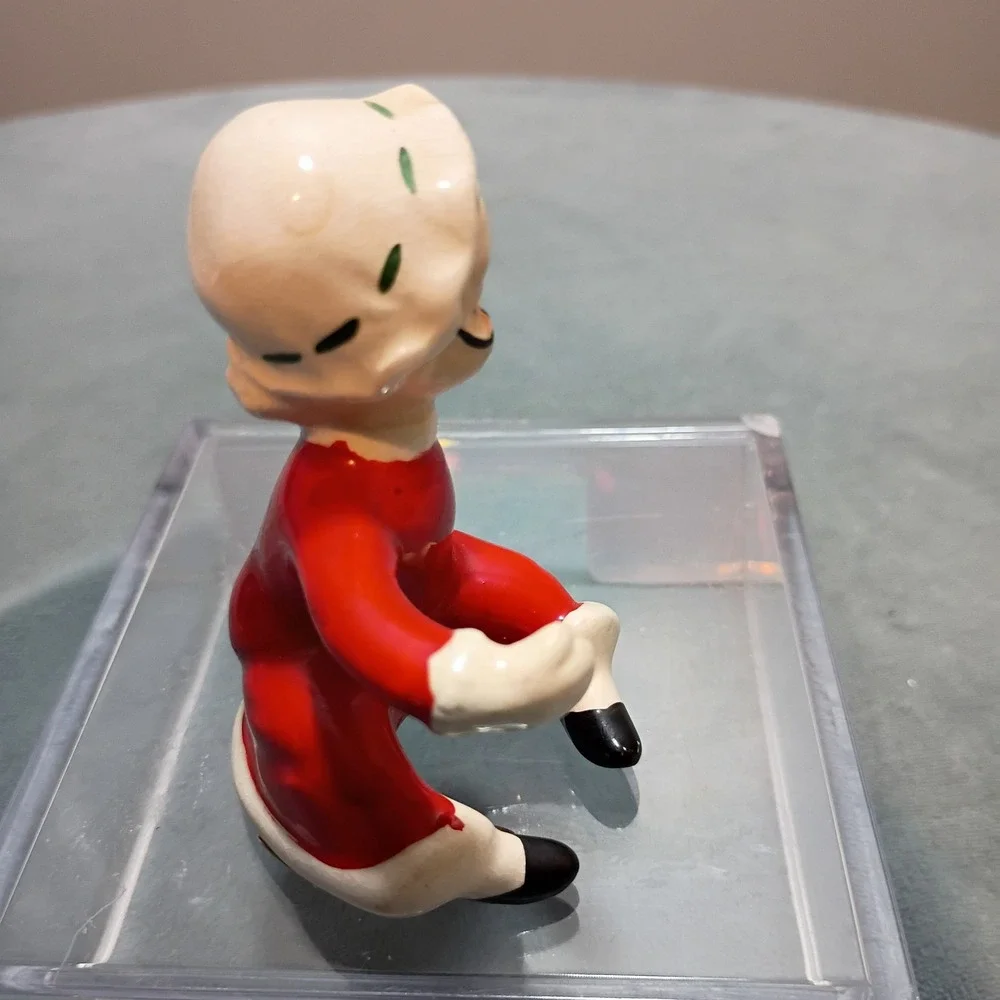 Vintage Lipper & Mann Mrs Claus Figurine Japan 707 Christmas Ceramic Red White